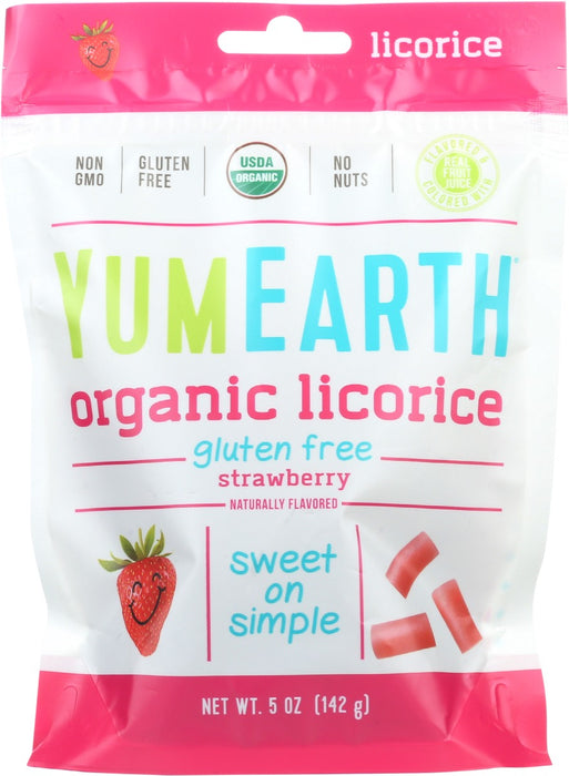 YUMEARTH: Licorice Strawberry Gf Org, 5 oz