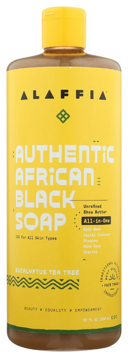 ALAFFIA: Soap Liq Black Euclp Ttre, 32 fo