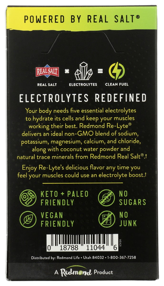 REDMOND: Electrolyte Lemon Lm 15p, 15 pk