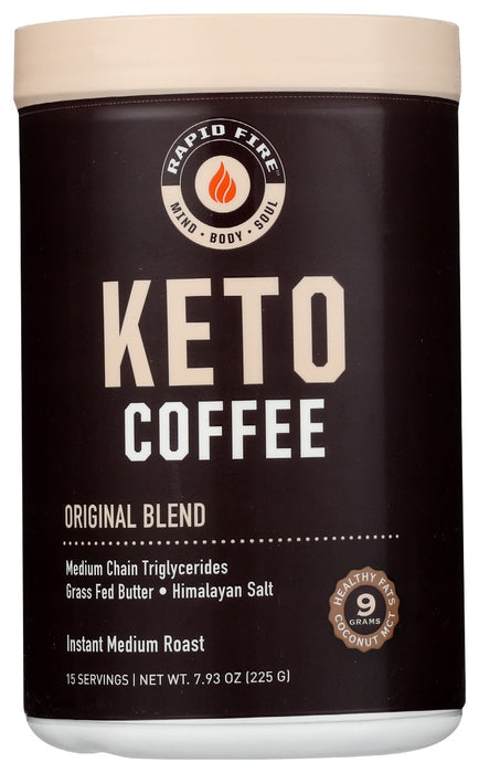 RAPID FIRE: Coffee Keto Original, 7.93 oz