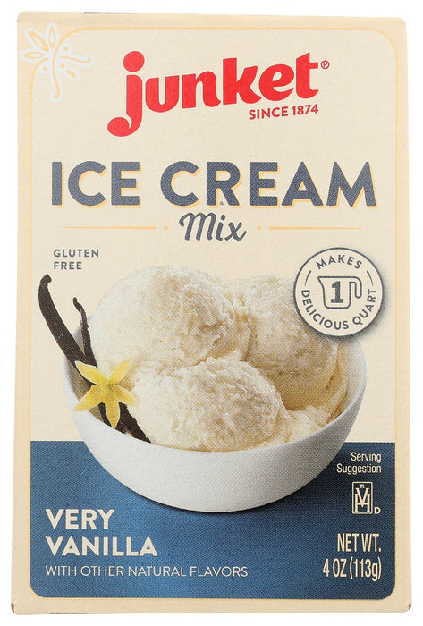 JUNKET: Ice Cream Vry Vanilla Mix, 4 oz