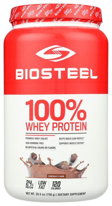 BIOSTEEL: Whey Protein Pwdr Chocola, 26.5 oz