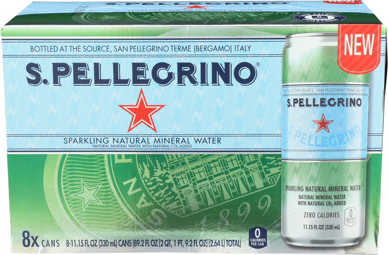 SAN PELLEGRINO: Water Sparkle Pack of 8, 89.26 oz