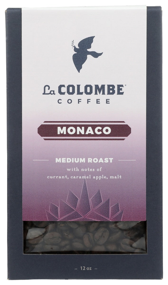 LA COLOMBE: Coffee Whl Bean Monaco, 12 oz