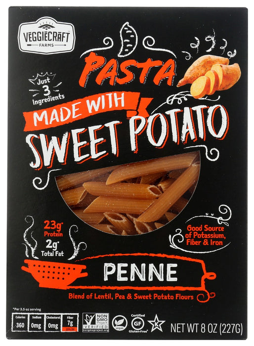 VEGGIECRAFT: Pasta Penne Sweet Potato, 8 oz