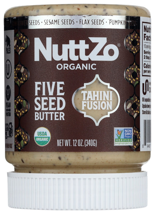 NUTTZO: Five Seed Tahini Organic, 12 oz