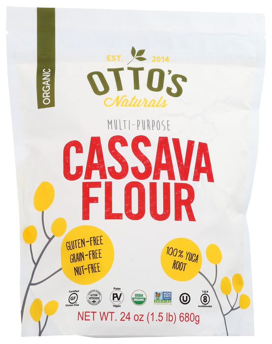 OTTOS NATURALS: Flour Cassava 1.5Lb Org, 1.5 lb