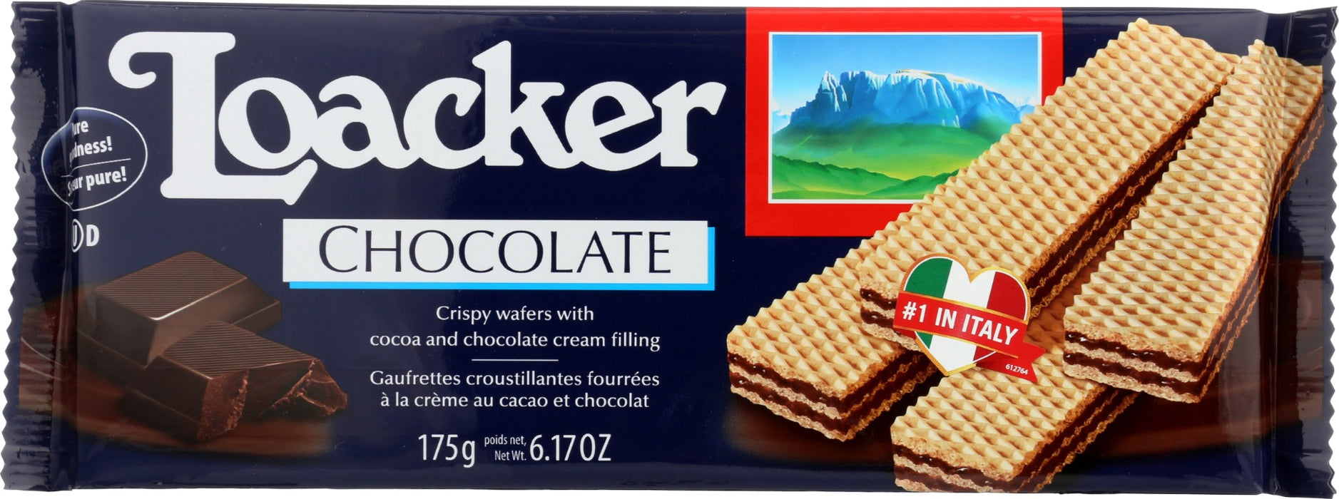 LOACKER: Wafer Chocolate 175G, 6.17 oz