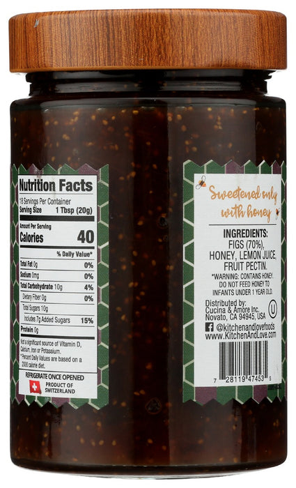 KITCHEN AND LOVE: Preserve Fig And Honey, 12.3 oz