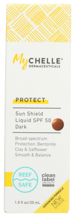 MYCHELLE DERMACEUTICALS: Sun Shield Liquid Tint SPF 50 Dark, 1.2 oz