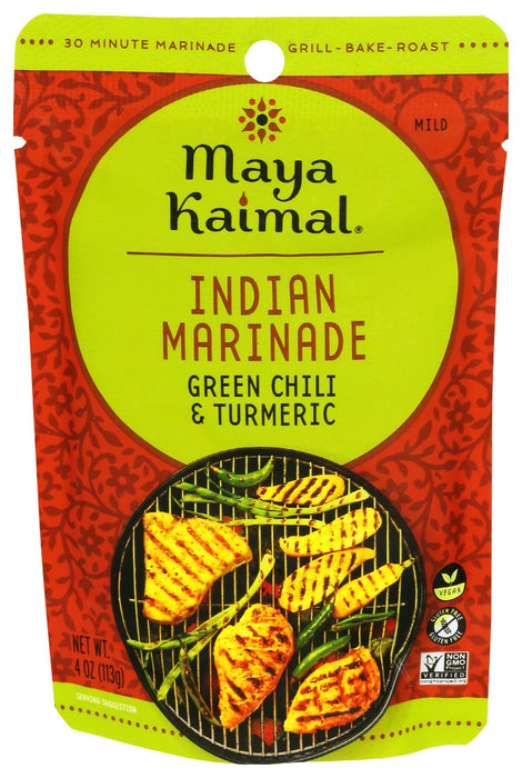 MAYA KAIMAL: Marinade Green Chili Turmeric, 4 oz