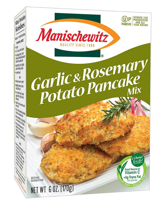 MANISCHEWITZ: Garlic & Rosemary Potato Pancake Mix, 6 oz