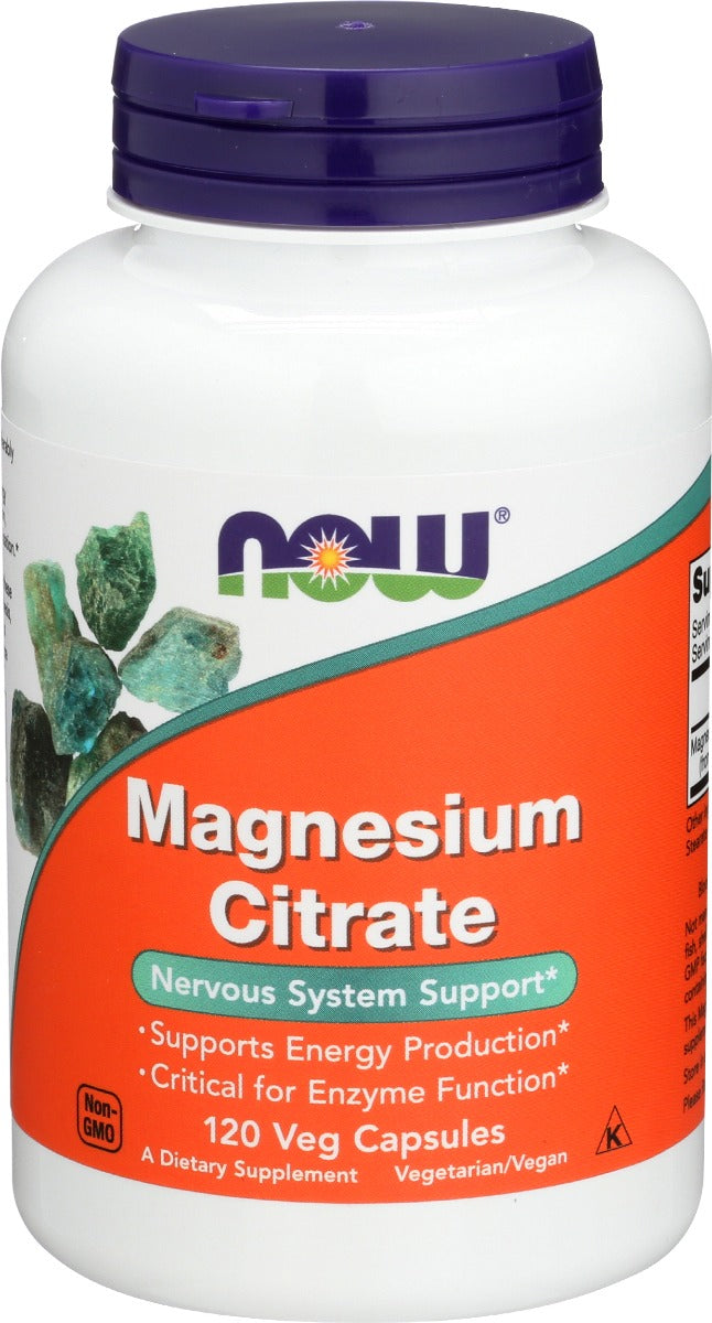 NOW: Magnesium Citrate, 120 vc