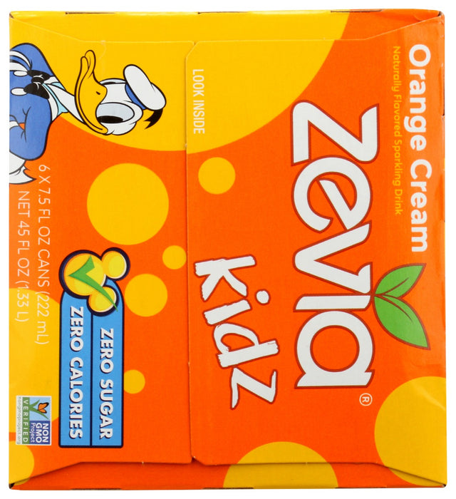 ZEVIA: Kidz Orange Cream 6Pack, 45 fo