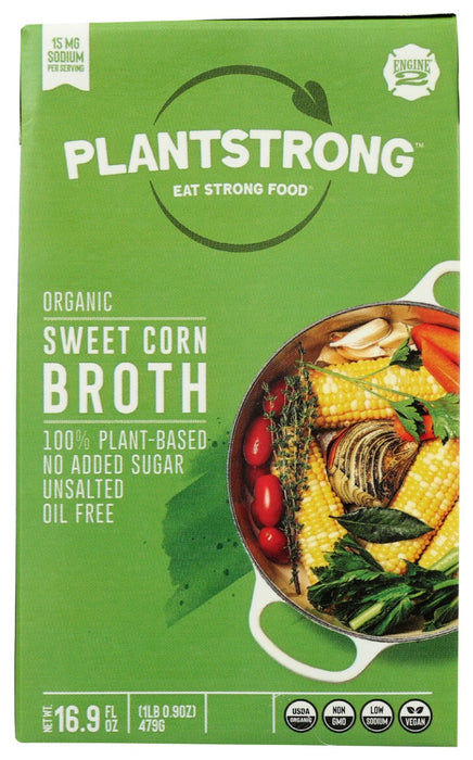 PLANTSTRONG: Sweet Corn Broth, 16.9 fo