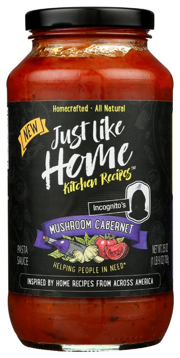JUST LIKE HOME: Sauce Mushroom Cabernet, 25 oz
