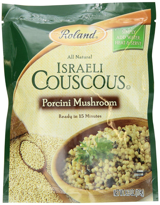 ROLAND: Porcini Mushrooms Israeli Seasoned Couscous, 6.3 oz