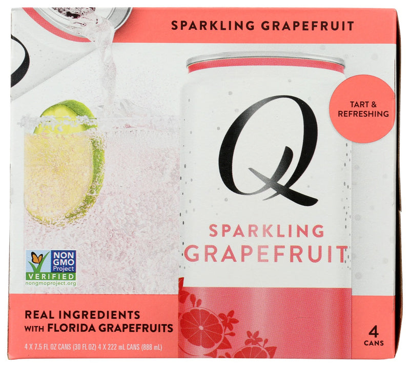 Q TONIC: Sparkling Grapefruit Soda 4Pack, 30 fo