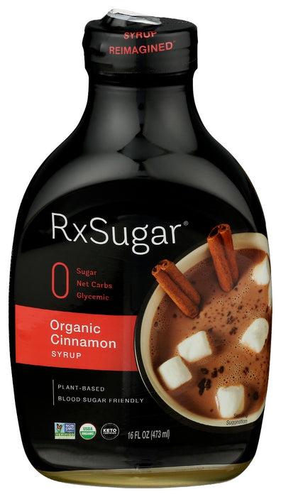RXSUGAR: Organic Cinnamon Syrup, 16 fo