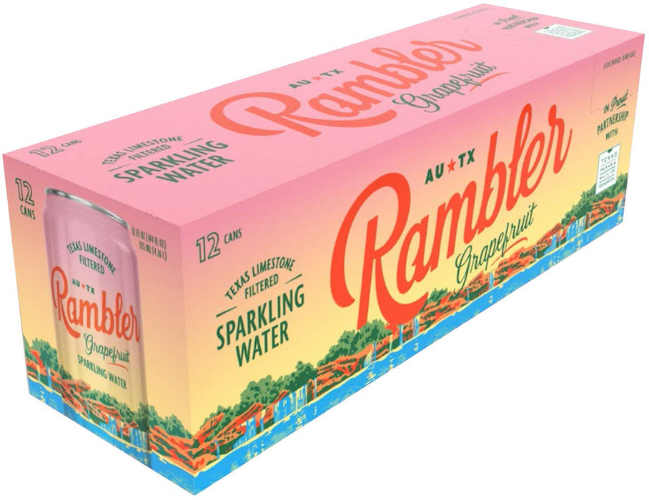 RAMBLER: Water Sparkling Grapefruit, 144 fo