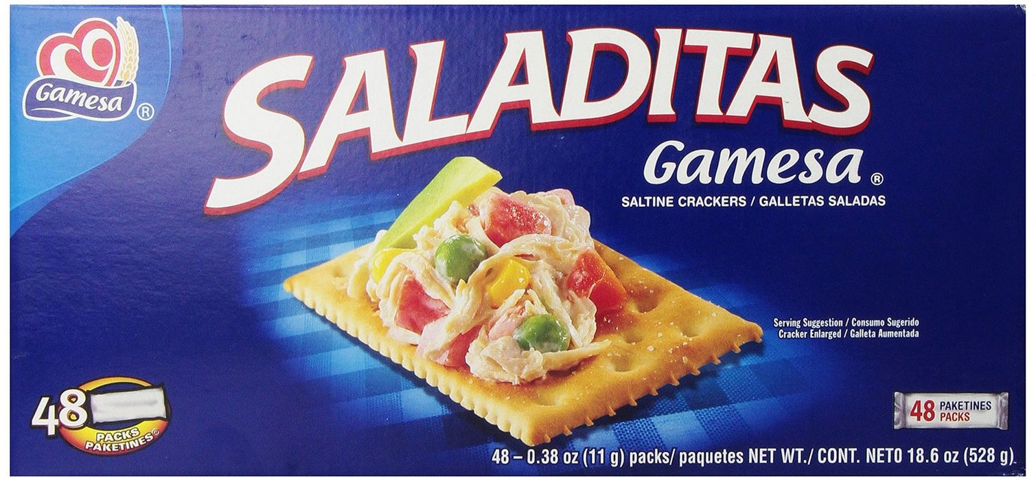 GAMESA: Crackers Saladitas Mini Pack, 18.6 oz - No Brand For Less 