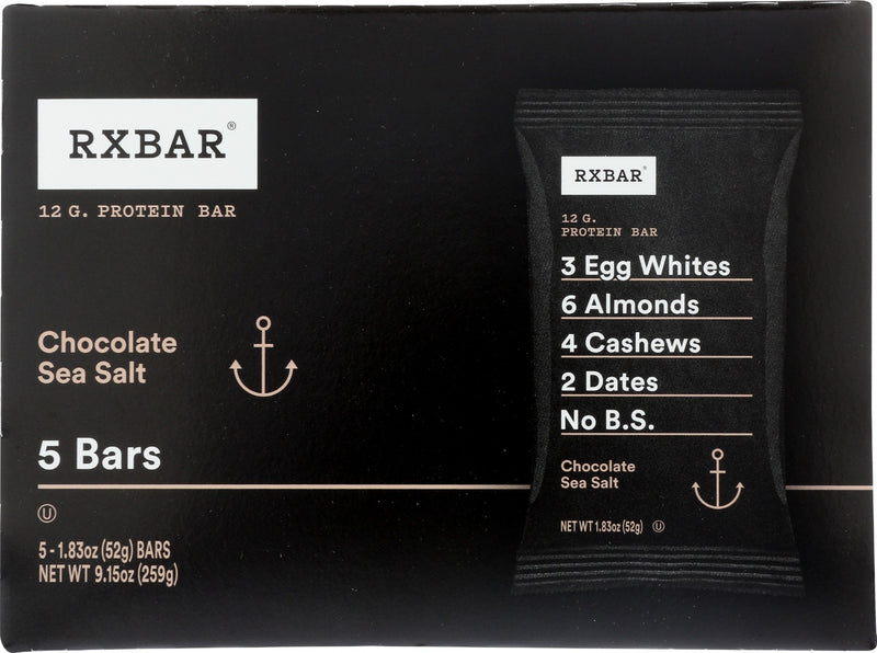 RXBAR: Chocolate Sea Salt Protein Bars, 5 pk