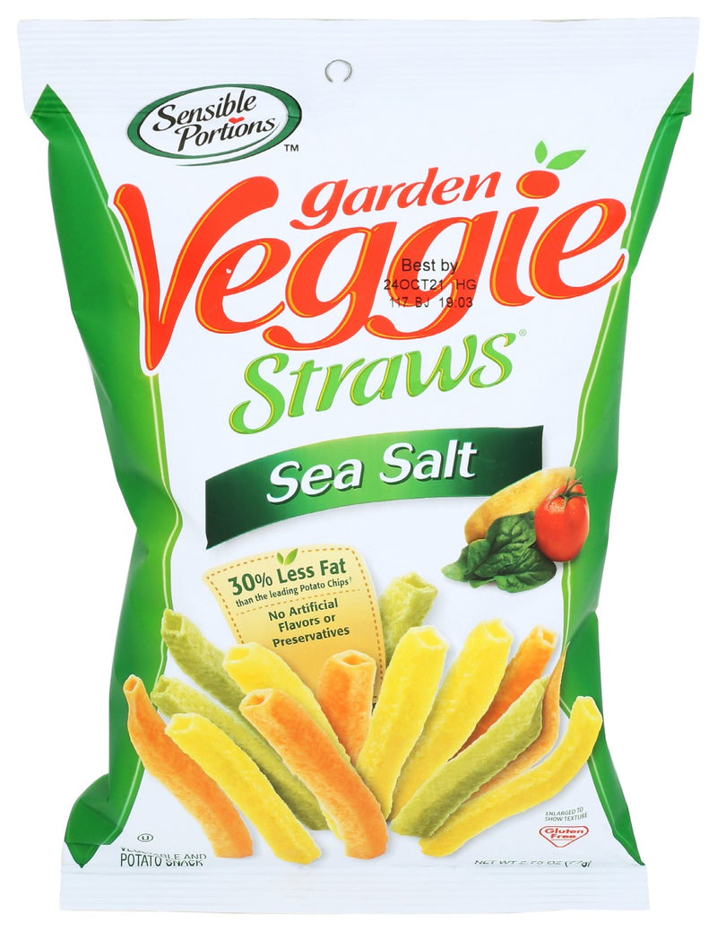 SENSIBLE PORTIONS: Veggie Straws Sea Salt, 2.75 oz