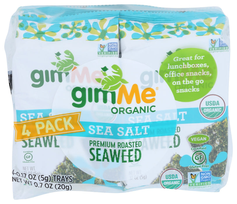 GIMME: Premium Organic Seaweed Sea Salt 4Pack, 0.7 oz