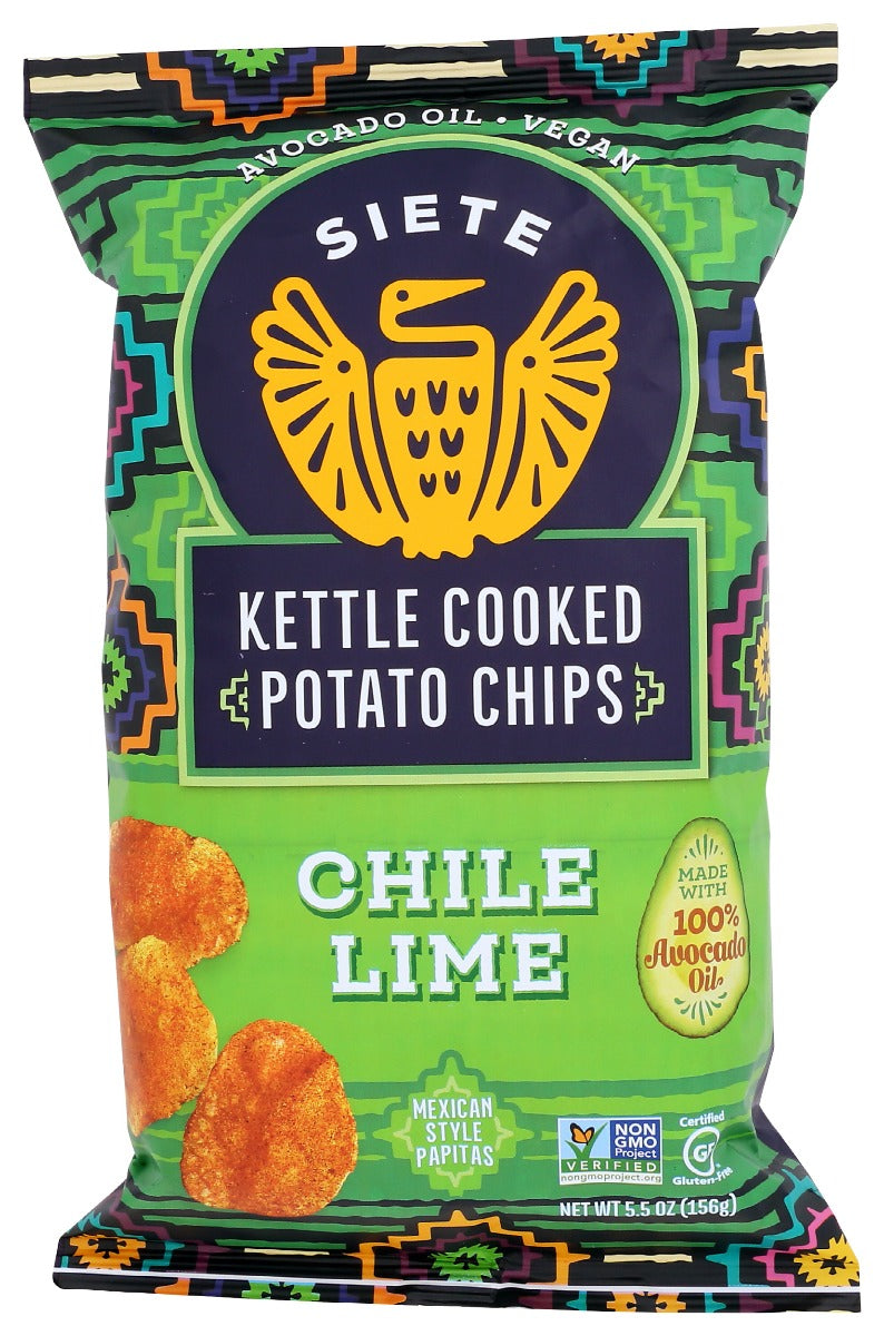 SIETE: Chili Lime Potato Chips, 5.5 oz