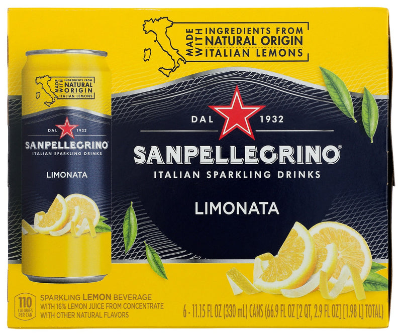 SAN PELLEGRINO: Limonata Sparkling Drink 6 Count, 66.9 fo