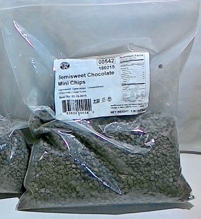 ENJOY LIFE: Semi Sweet Mini Chocolate Chips, 5 lb