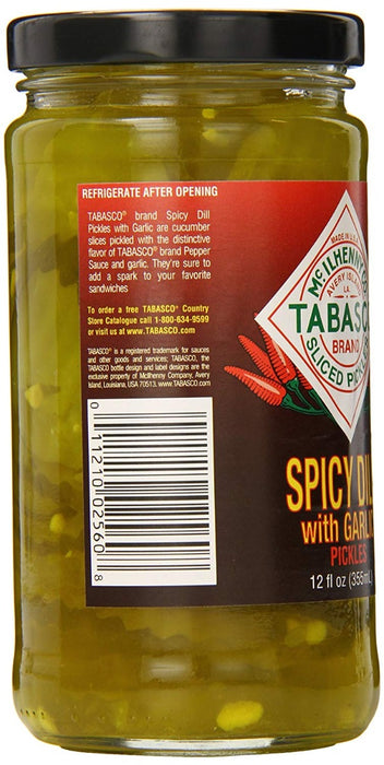 TABASCO: Spicy Dill Pickles with Garlic, 12 oz