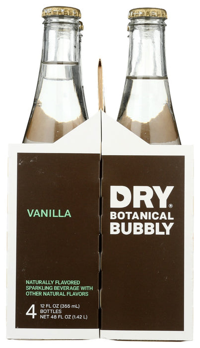 DRY SODA: Vanilla Botanical Bubbly 4Pack, 48 fo