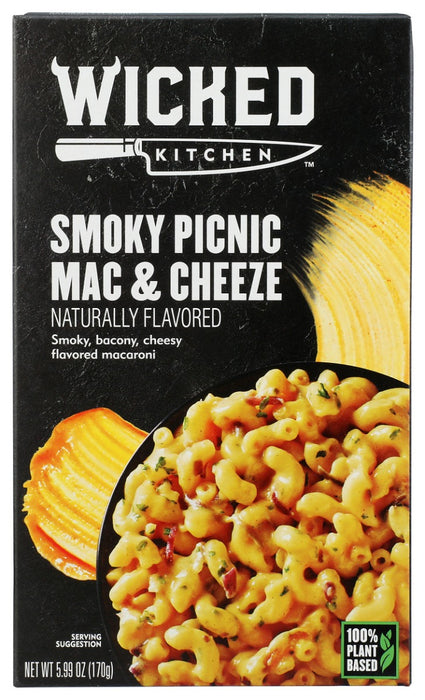 WICKED KITCHEN: Smoky Picnic Mac N Cheese, 5.99 oz