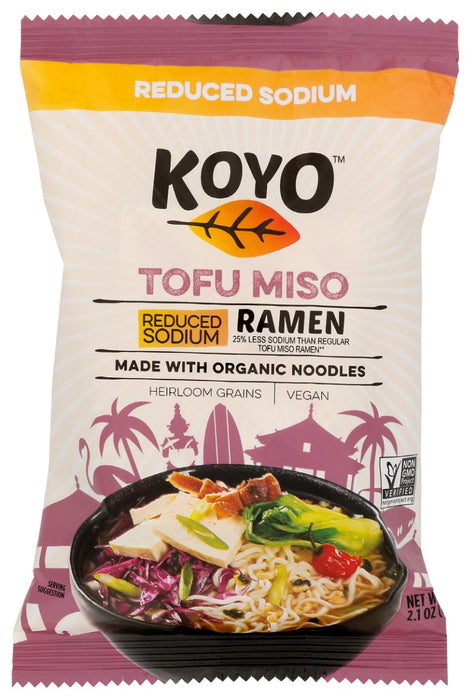 KOYO: Tofu Miso Ramen Reduced Sodium, 2 oz