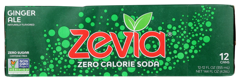 ZEVIA: Zero Calorie Ginger Ale Soda, 144 fo