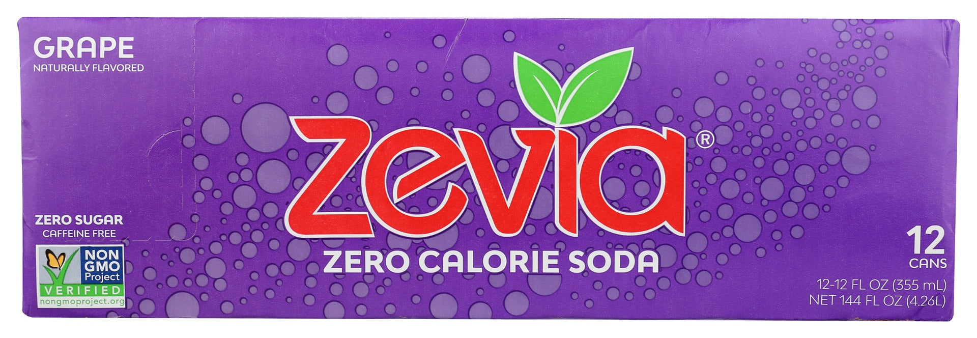 ZEVIA: Zero Calorie Grape Soda, 144 fo