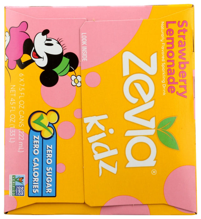 ZEVIA: Kidz Strawberry Lemonade 6Pack, 45 fo
