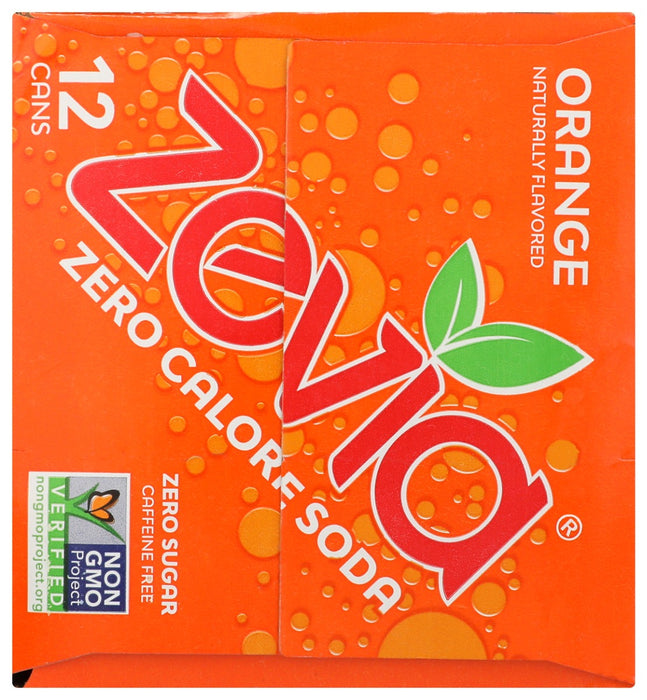 ZEVIA: Zero Calorie Orange Soda, 144 fo