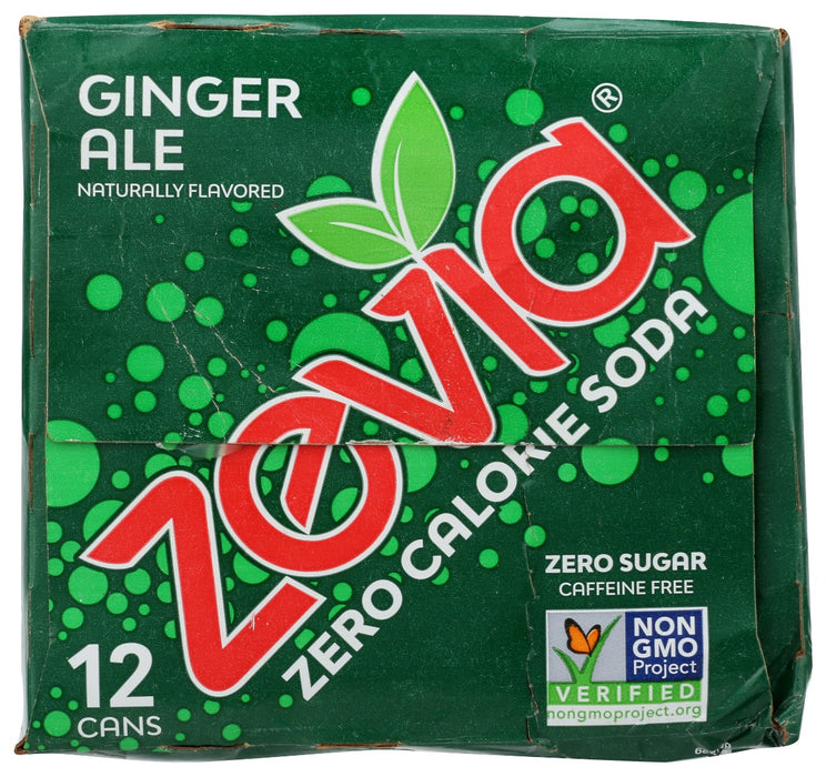 ZEVIA: Zero Calorie Ginger Ale Soda, 144 fo
